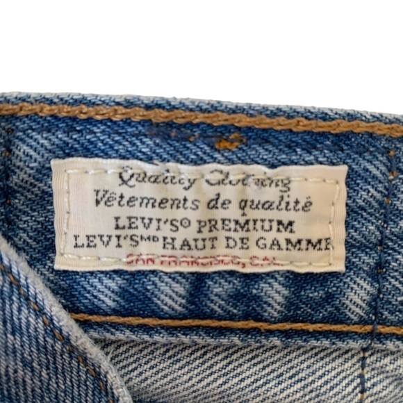 Levi's Premium 501 S High Rise Ankle Medium Wash Denim Jeans Women's Size 26 - Picture 8 of 10